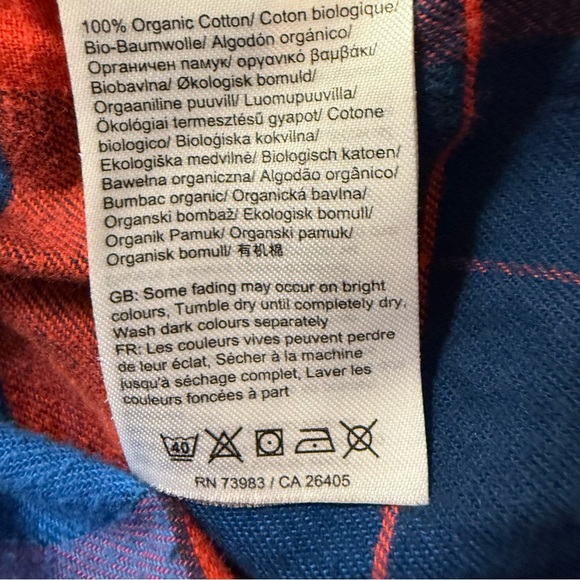 Helly Hansen | Lokka Flannel Blue and Red Checkered Shirt | 100% Cotton | Sz M - Picture 6 of 7